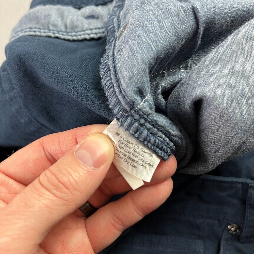 Peter Millar Pants Mens 38x28 Blue Chino Crown Vintage Canvas 5 Pocket Casual - Picture 4 of 11